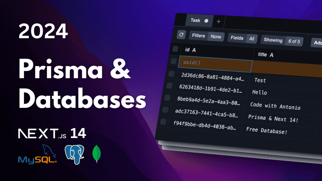 Prisma & Free Databases (MySQL, Postgres & Mongo)
